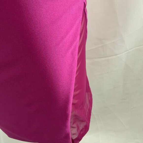 Dress the Population Mini Dress Pink Illusion Mesh Inserts L - Picture 7 of 10